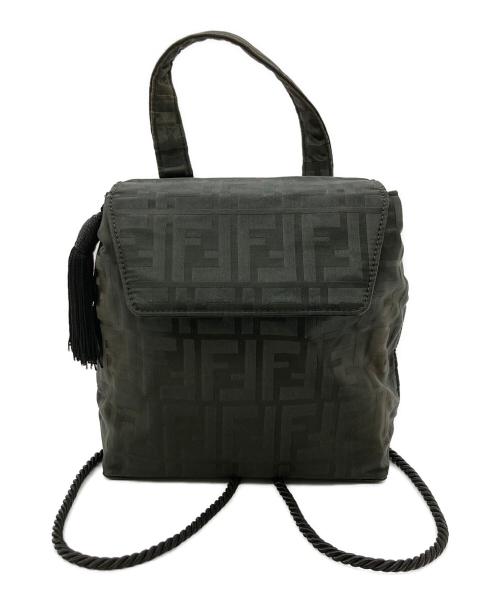 FENDI（フェンディ）FENDI (フェンディ) ズッカ柄ミニバッグ ブラックの古着・服飾アイテム