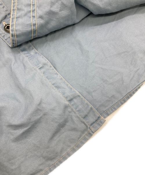 POLO RALPH LAUREN（ポロ・ラルフローレン）POLO RALPH LAUREN (ポロ・ラルフローレン) ヨーク切替ワークシャツ ブルー サイズ:	SIZE Lの古着・服飾アイテム