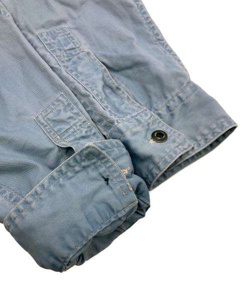 POLO RALPH LAUREN（ポロ・ラルフローレン）POLO RALPH LAUREN (ポロ・ラルフローレン) ヨーク切替ワークシャツ ブルー サイズ:	SIZE Lの古着・服飾アイテム