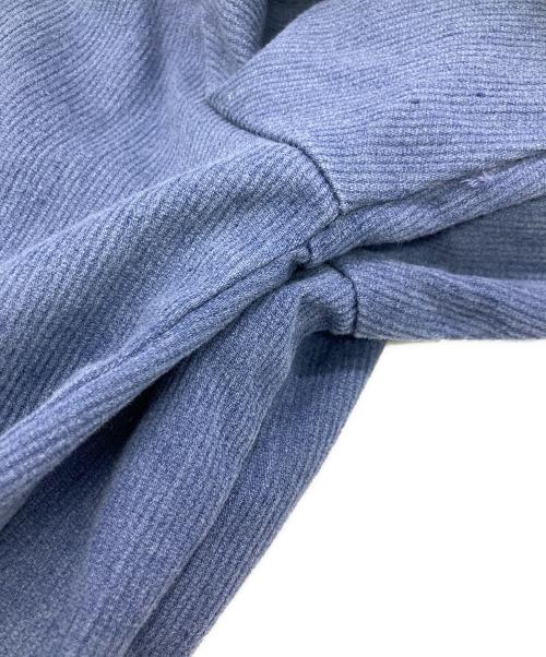 J.C.PENNY（ジェーシーペニー）J.C.PENNY (ジェーシーペニー) ロングポイントピケワークシャツ ブルー サイズ:Mの古着・服飾アイテム