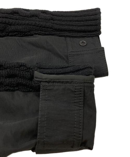 sacai（サカイ）sacai (サカイ) ニットドッキングジャケット ブラック サイズ:1の古着・服飾アイテム