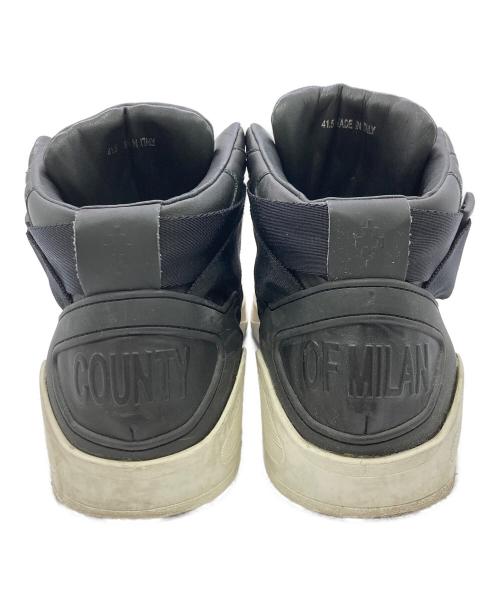 MARCELO BURLON（マルセロバーロン）MARCELO BURLON (マルセロバーロン) ハイカットスニーカー ブラック サイズ:	SIZE 41.5　（26.5㎝）の古着・服飾アイテム