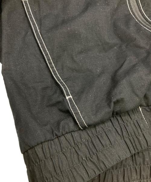 Calvin Klein Jeans（カルバンクラインジーンズ）Calvin Klein Jeans (カルバンクラインジーンズ) リプストップロゴジップアップブルゾン ブラック サイズ:Sの古着・服飾アイテム