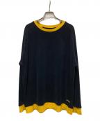 stussyステューシー）の古着「00sパイルカットソー」｜イエロー×ブラック