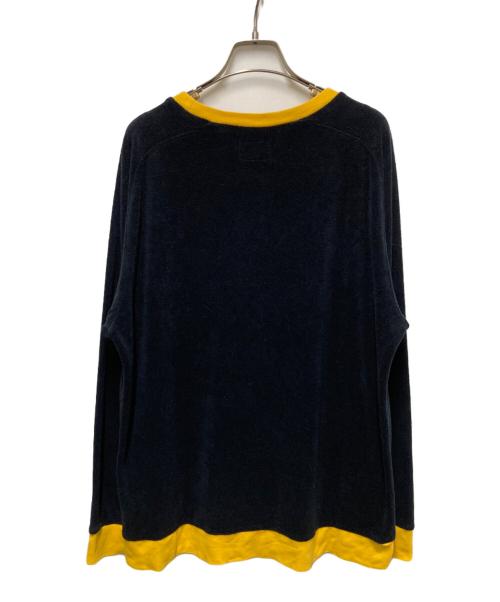 stussy（ステューシー）stussy (ステューシー) 00sパイルカットソー イエロー×ブラック サイズ:Lの古着・服飾アイテム