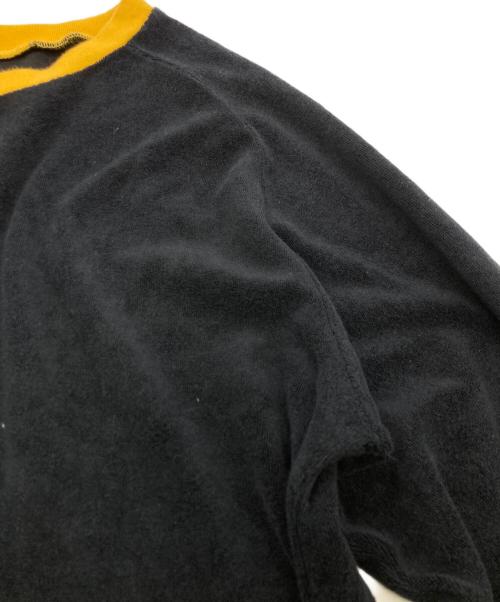 stussy（ステューシー）stussy (ステューシー) 00sパイルカットソー イエロー×ブラック サイズ:Lの古着・服飾アイテム
