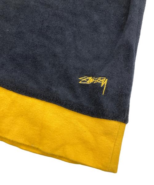stussy（ステューシー）stussy (ステューシー) 00sパイルカットソー イエロー×ブラック サイズ:Lの古着・服飾アイテム