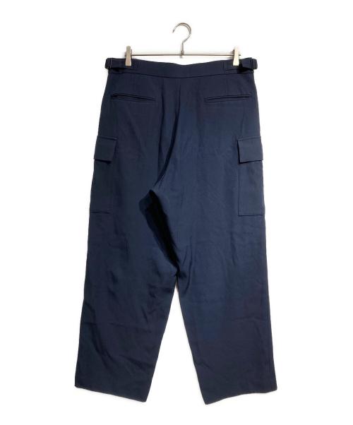 ATON（エイトン）ATON (エイトン) BACK SATIN FIELD CARGO PANTS / バックサテンフィールドカーゴパンツ ネイビー サイズ:6の古着・服飾アイテム