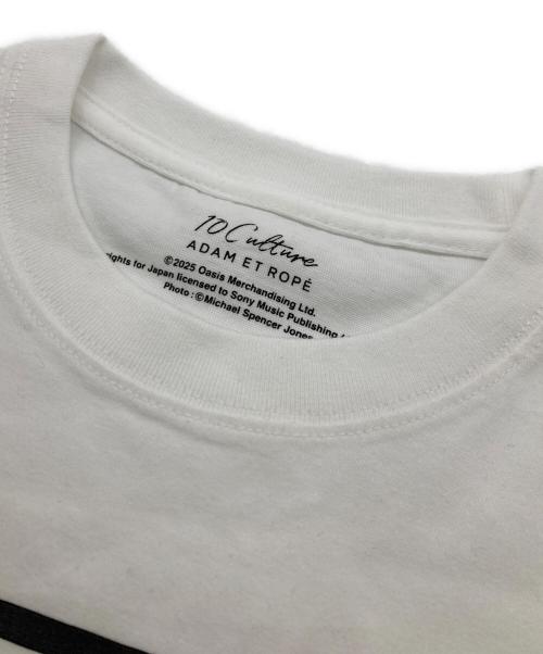 Adam et Rope（アダム エ ロペ）Adam et Rope (アダム エ ロペ) oasis 10Culture バンドTシャツ ホワイト サイズ:XLの古着・服飾アイテム