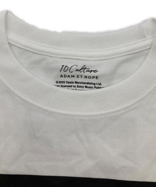 Adam et Rope（アダム エ ロペ）Adam et Rope (アダム エ ロペ) oasis 10Culture バンドTシャツ ホワイト サイズ:XLの古着・服飾アイテム