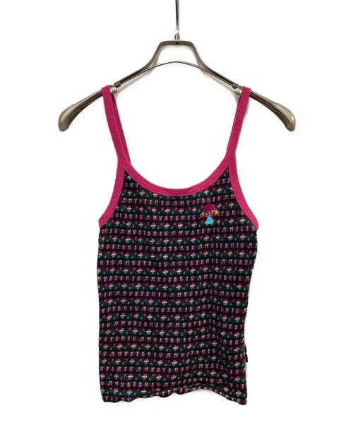Hysteric Glamour（ヒステリックグラマー）Hysteric Glamour (ヒステリックグラマー) キャミソール ブラック×ピンク サイズ:Freeの古着・服飾アイテム