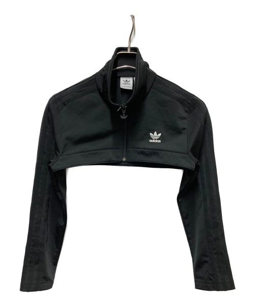 adidas（アディダス）adidas (アディダス) クロップドトラックジャケット ブラック サイズ:	SIZE OTの古着・服飾アイテム