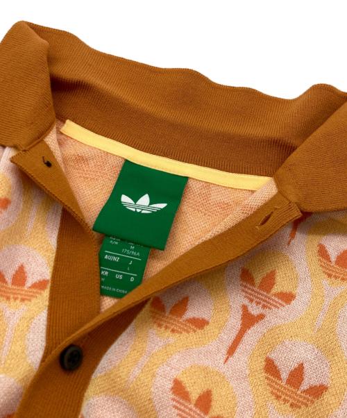 adidas Originals（アディダスオリジナル）adidas originals (アディダスオリジナル) ニットシャツ オレンジ サイズ:Lの古着・服飾アイテム