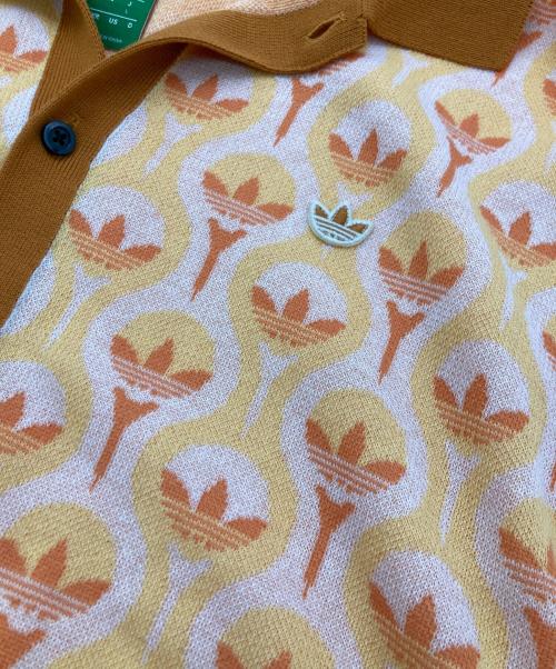 adidas Originals（アディダスオリジナル）adidas originals (アディダスオリジナル) ニットシャツ オレンジ サイズ:Lの古着・服飾アイテム
