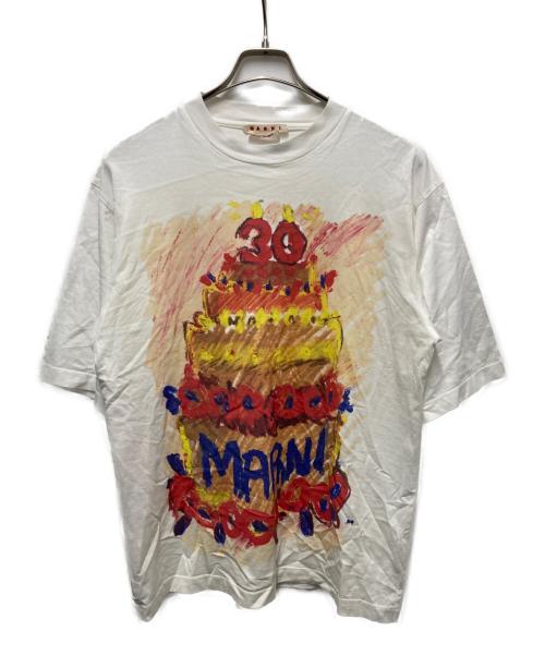 MARNI（マルニ）MARNI (マルニ) 30th Anniversary Print T-shirt ホワイト サイズ:36(ユニセックス)の古着・服飾アイテム