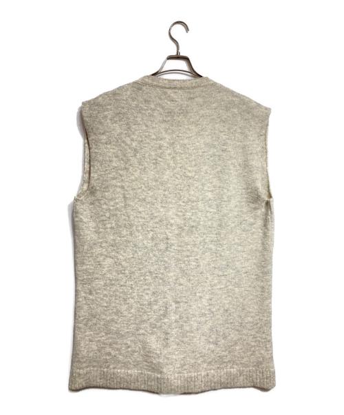 MM6 Maison Margiela（エムエムシックスメゾンマルジェラ）MM6 Maison Margiela (エムエムシックスメゾンマルジェラ) フロントコーティングニットワンピース ベージュ サイズ:Mの古着・服飾アイテム