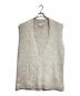 MM6 Maison Margiela（エムエムシックスメゾンマルジェラ）の古着「フロントコーティングニットワンピース」｜ベージュ