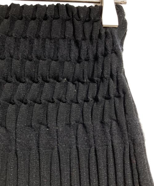 A CCORDION（アコーディオン）A CCORDION (アコーディオン) links border skirt/リンクスボーダースカート ブラック サイズ:Mの古着・服飾アイテム