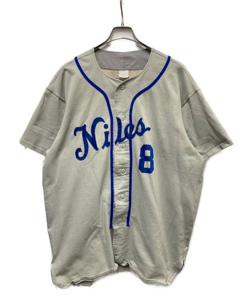 USED（ユーズド）USED (ユーズド) ベースボールシャツ ベージュ サイズ:不明の古着・服飾アイテム