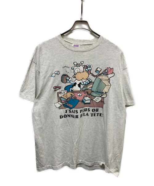 humeur design（ヒューマーデザイン）humeur design (ヒューマーデザイン) アニマルアートTシャツ グレー サイズ:SIZE XLの古着・服飾アイテム