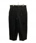 OZMNLオズ・マニラ）の古着「Pleated Worker Pants」｜ブラック