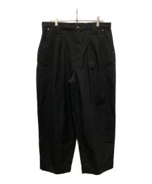 OZMNL（オズ・マニラ）の古着「Pleated Worker Pants」｜ブラック