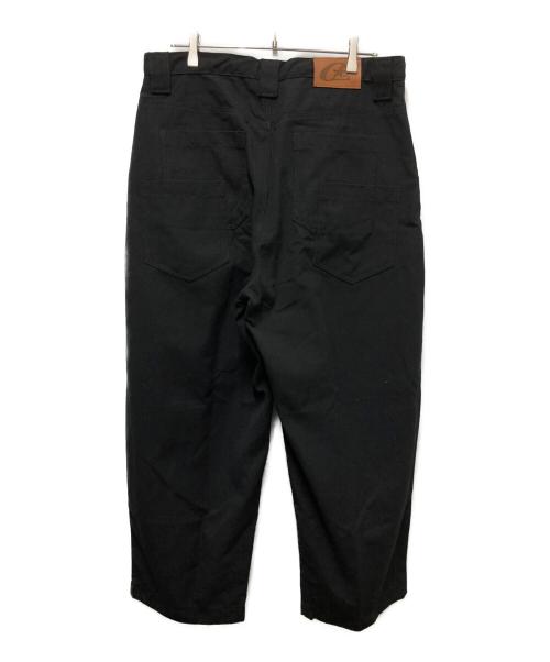 OZMNL（オズ・マニラ）OZMNL (オズ・マニラ) Pleated Worker Pants ブラック サイズ:XLの古着・服飾アイテム