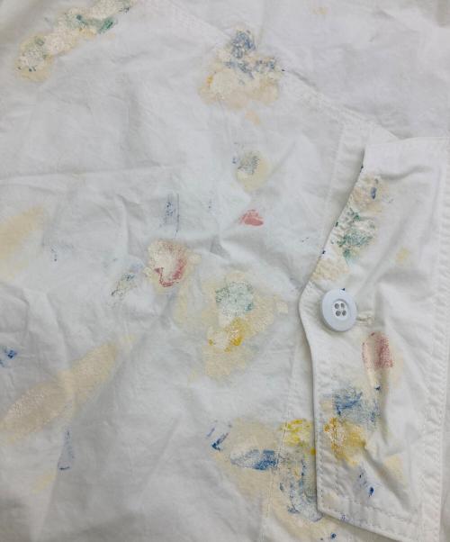 gurank（グランク）Gurank (グランク) 別注 Paint Work smock ホワイト サイズ:	SIZE 3の古着・服飾アイテム