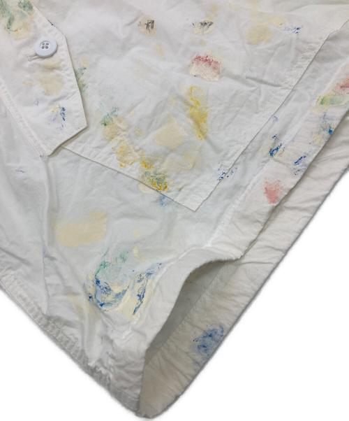 gurank（グランク）Gurank (グランク) 別注 Paint Work smock ホワイト サイズ:	SIZE 3の古着・服飾アイテム