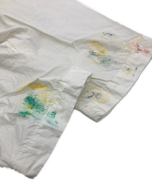 gurank（グランク）Gurank (グランク) 別注 Paint Work smock ホワイト サイズ:	SIZE 3の古着・服飾アイテム