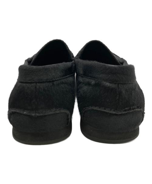 HUF（ハフ）HUF (ハフ) Dylan Rieder ハラコローファー ブラック サイズ:US 9.5の古着・服飾アイテム