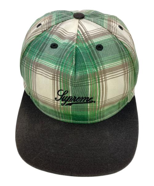 SUPREME（シュプリーム）SUPREME (シュプリーム) Printed Ombre Plaid 5-Panel グリーン×ブラック サイズ:Freeの古着・服飾アイテム