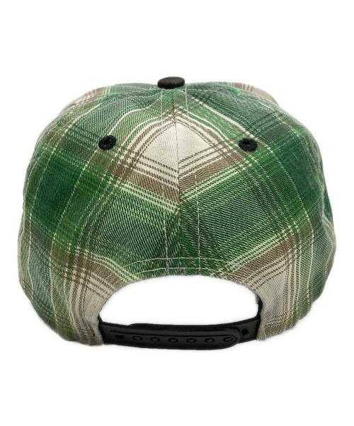 SUPREME（シュプリーム）SUPREME (シュプリーム) Printed Ombre Plaid 5-Panel グリーン×ブラック サイズ:Freeの古着・服飾アイテム
