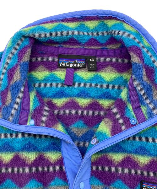 Patagonia（パタゴニア）Patagonia (パタゴニア) スナップＴフリースプルオーバー ネイビー×パープル サイズ:	SIZE XSの古着・服飾アイテム