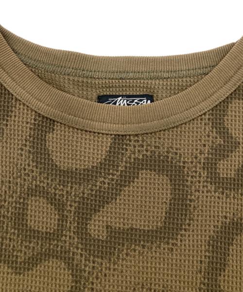 stussy（ステューシー）stussy (ステューシー) 00sサーマルカットソー ブラウン サイズ:	SIZE Mの古着・服飾アイテム