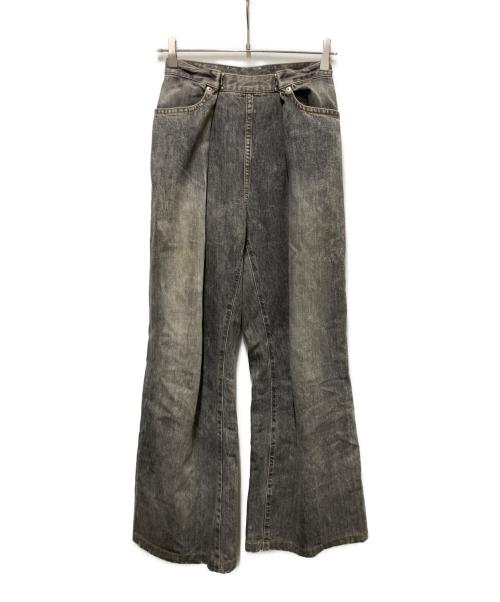 JOHN LAWRENCE SULLIVAN（ジョン ローレンス サリバン）JOHN LAWRENCE SULLIVAN (ジョン ローレンス サリバン) RIGID DENIM WIDE PANTS ブラック サイズ:6の古着・服飾アイテム