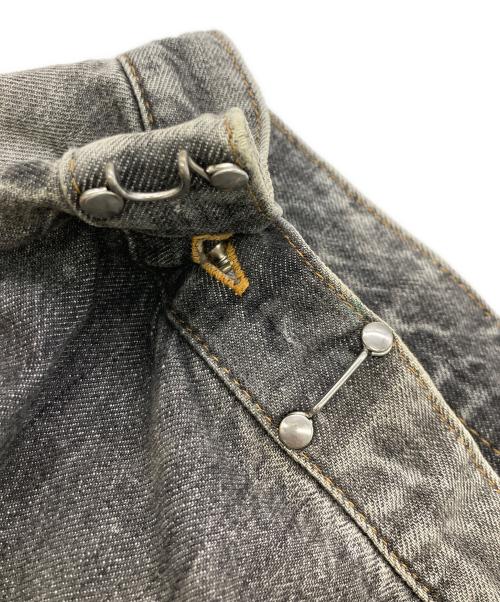 JOHN LAWRENCE SULLIVAN（ジョン ローレンス サリバン）JOHN LAWRENCE SULLIVAN (ジョン ローレンス サリバン) RIGID DENIM WIDE PANTS ブラック サイズ:6の古着・服飾アイテム