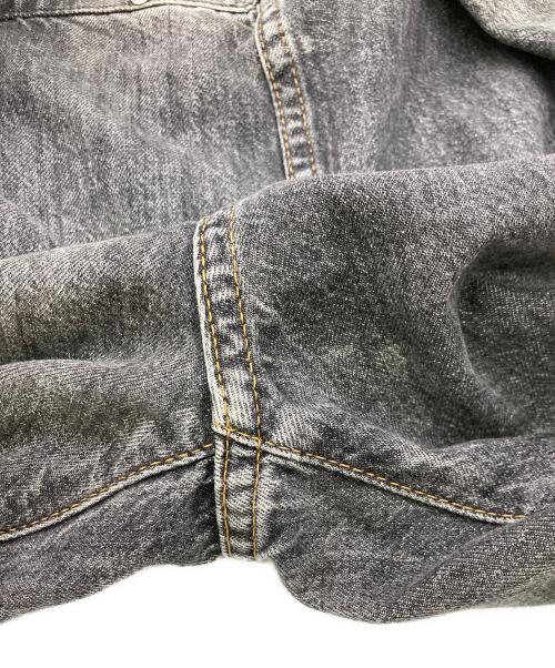 JOHN LAWRENCE SULLIVAN（ジョン ローレンス サリバン）JOHN LAWRENCE SULLIVAN (ジョン ローレンス サリバン) RIGID DENIM WIDE PANTS ブラック サイズ:6の古着・服飾アイテム