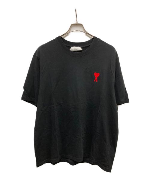 AMI Alexandre Mattiussi（アミアレクサンドルマテュッシ）AMI Alexandre Mattiussi (アミアレクサンドルマテュッシ) ハートロゴTシャツ ブラック サイズ:Lの古着・服飾アイテム