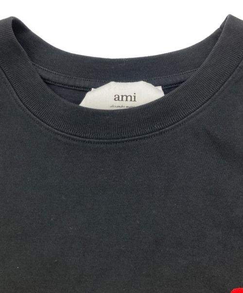 AMI Alexandre Mattiussi（アミアレクサンドルマテュッシ）AMI Alexandre Mattiussi (アミアレクサンドルマテュッシ) ハートロゴTシャツ ブラック サイズ:Lの古着・服飾アイテム