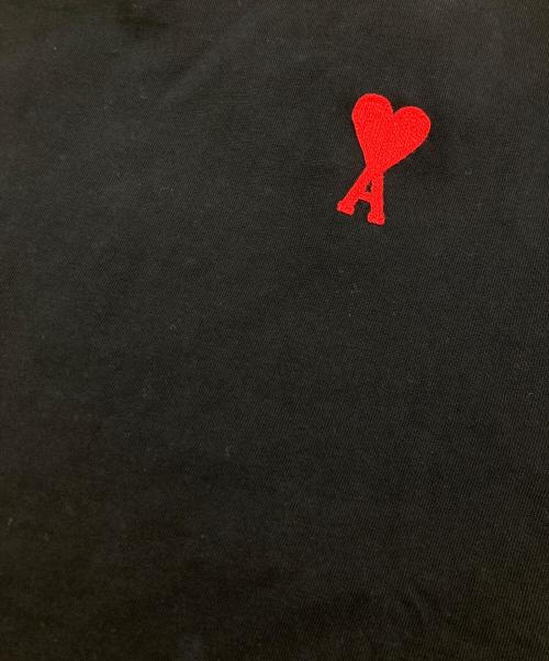 AMI Alexandre Mattiussi（アミアレクサンドルマテュッシ）AMI Alexandre Mattiussi (アミアレクサンドルマテュッシ) ハートロゴTシャツ ブラック サイズ:Lの古着・服飾アイテム