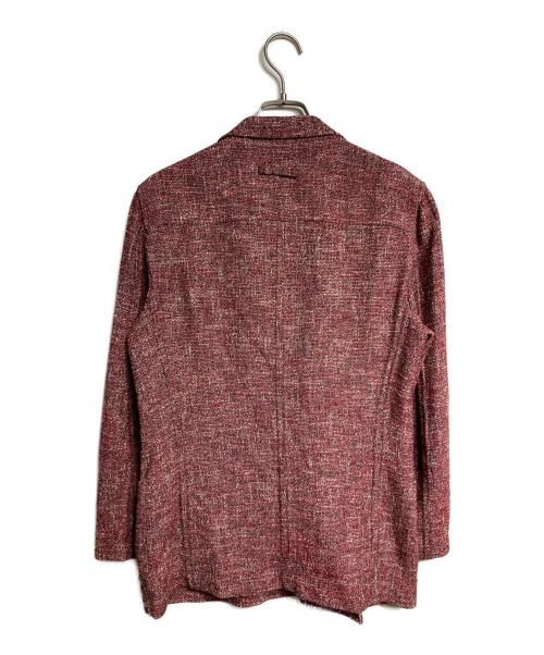 T-JACKET By TONELLO（ティージャケット バイ トネッロ）T-JACKET By TONELLO (ティージャケット バイ トネッロ) ツイードニットダブルジャケット/Tweed knit double jacket レッド サイズ:Sの古着・服飾アイテム