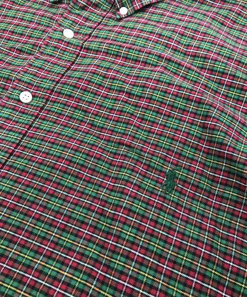 RALPH LAUREN（ラルフローレン）RALPH LAUREN (ラルフローレン) チェックシャツ グリーン×レッド サイズ:	SIZE 3XLの古着・服飾アイテム