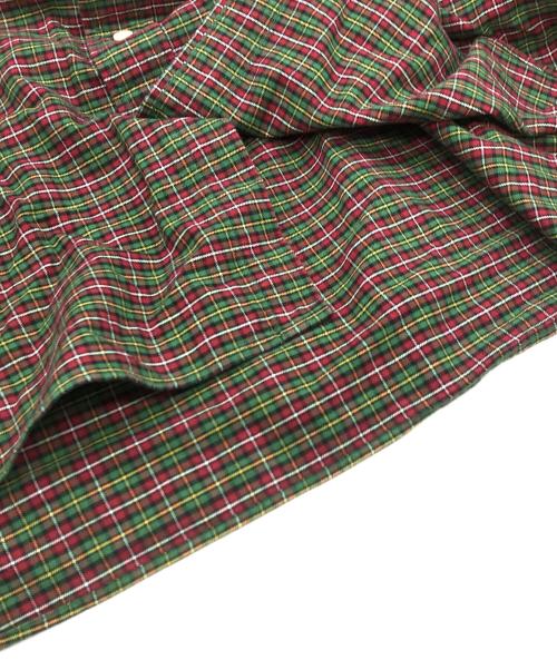 RALPH LAUREN（ラルフローレン）RALPH LAUREN (ラルフローレン) チェックシャツ グリーン×レッド サイズ:	SIZE 3XLの古着・服飾アイテム