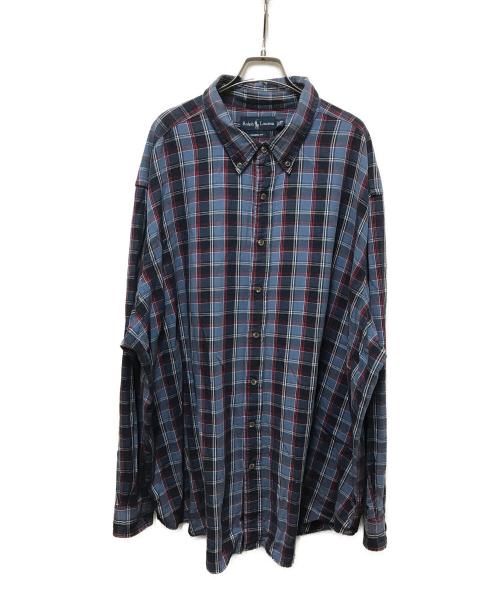 RALPH LAUREN（ラルフローレン）RALPH LAUREN (ラルフローレン) チェックシャツ ブルー サイズ:SIZE 3XBの古着・服飾アイテム