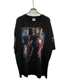 MARVEL×FREAK'S STORE（マーベル×フリークスストア）の古着「IRON MAN2/Randy's Donuts Tee」｜ブラック