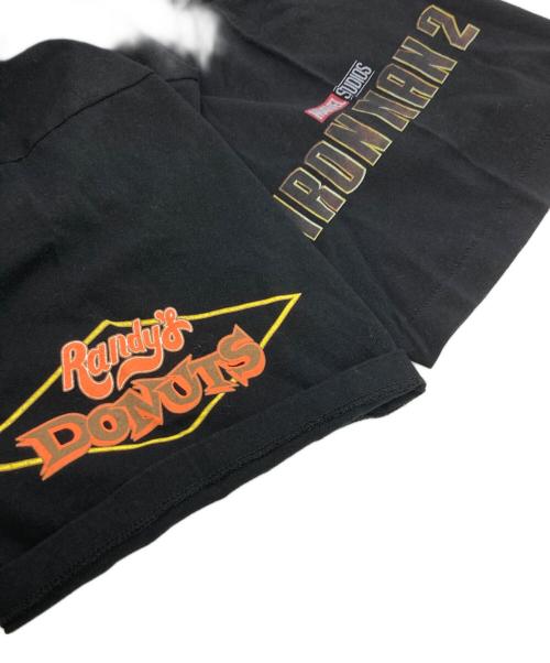 MARVEL（マーベル）MARVEL (マーベル) FREAK'S STORE (フリークスストア) IRON MAN2/Randy's Donuts Tee ブラック サイズ:XL 未使用品の古着・服飾アイテム