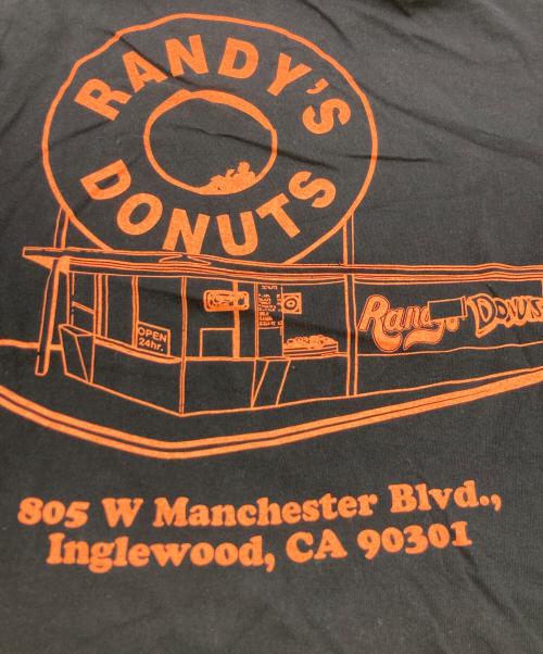 MARVEL（マーベル）MARVEL (マーベル) FREAK'S STORE (フリークスストア) IRON MAN2/Randy's Donuts Tee ブラック サイズ:XL 未使用品の古着・服飾アイテム