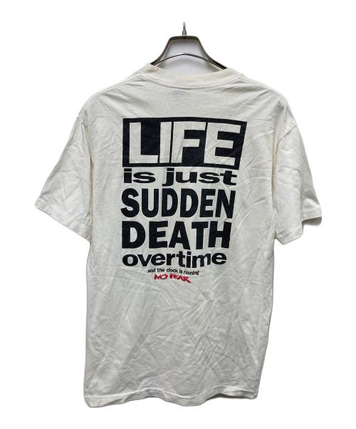 No Fear（ノーフィア）No Fear (ノーフィア) 90sオールドスポーツTシャツ ベージュ サイズ:Ｌの古着・服飾アイテム