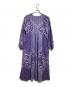 sara mallika (サラマリカ) コットン ルレックススカーフプリントワンピース/Cotton Lurex Scarf Print Dress パープル サイズ:S：17000円